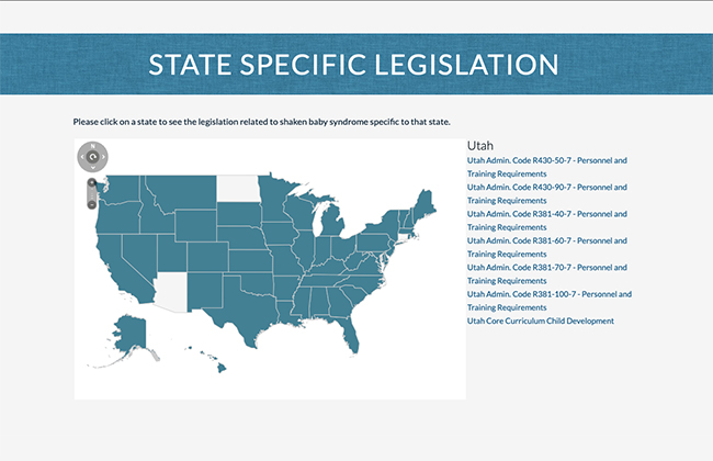State-Specific SBS/AHT Legislation